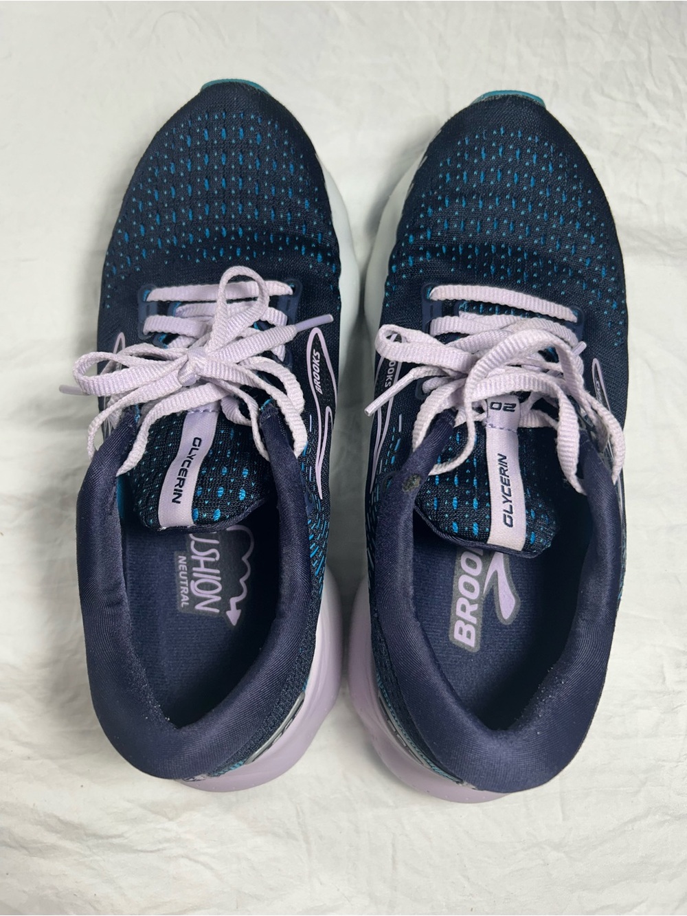 Brooks Glycerin 20 Women’s Running Shoes Navy/Teal/Lilac Size 8